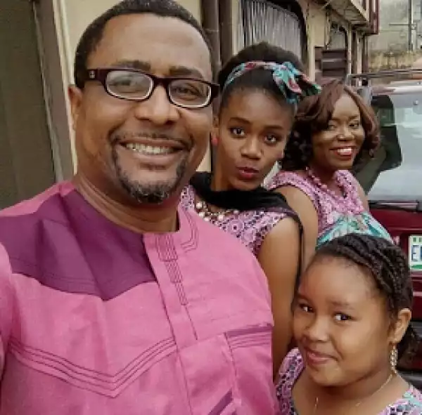 Checkout This Adorable Photo of Actor Tony Umez and His Lovely Family